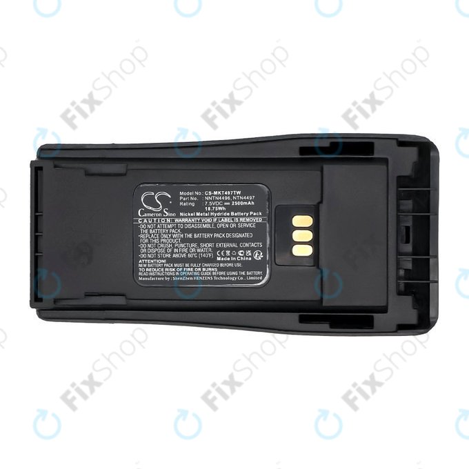 Battery for Motorola CP, EP, GP, PM-series, 2500mAh, Ni-MH, 7.5V, PMNN4081, HQ