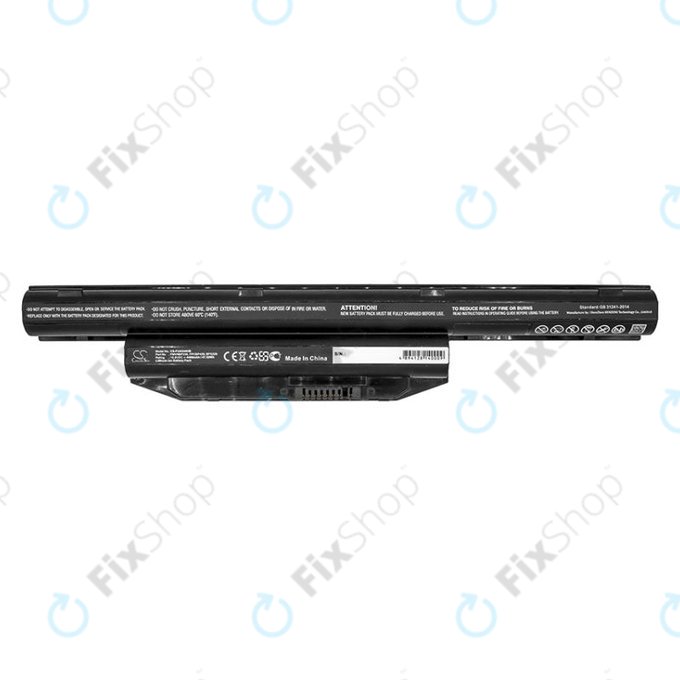 Battery for Fujitsu Lifebook A544, A733, A743, E753, S904, 4400mAh, Li-Ion, 10.8V, BPS229, HQ