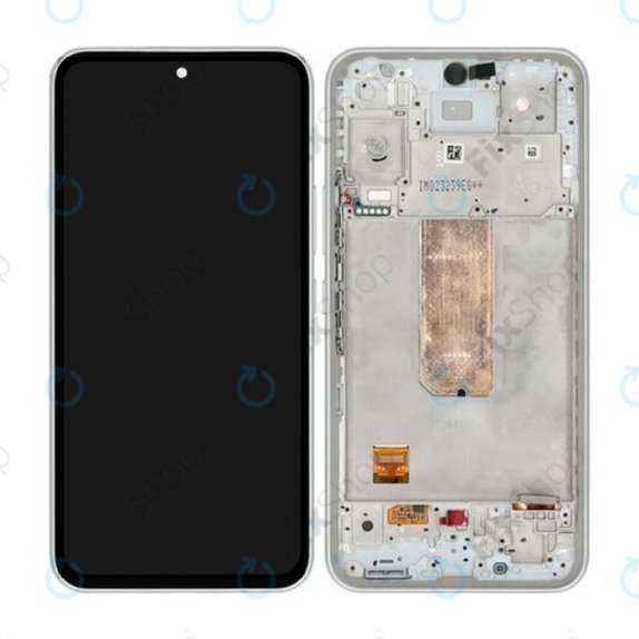 Samsung Galaxy A54 5G A546B - LCD Display + Touch Screen + Frame (White) - GH82-31231B, GH82-31232B Genuine Service Pack