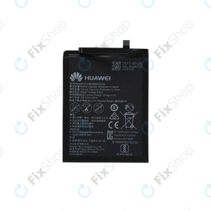 Huawei Mate 10 Lite, Honor 7X, Nova 2 Plus, P Smart Plus (Nova 3i), P30 Lite, P30 Lite 2020 - Battery HB356687ECW 3240mAh - 24022598, 24022698, 24022872 Genuine Service Pack