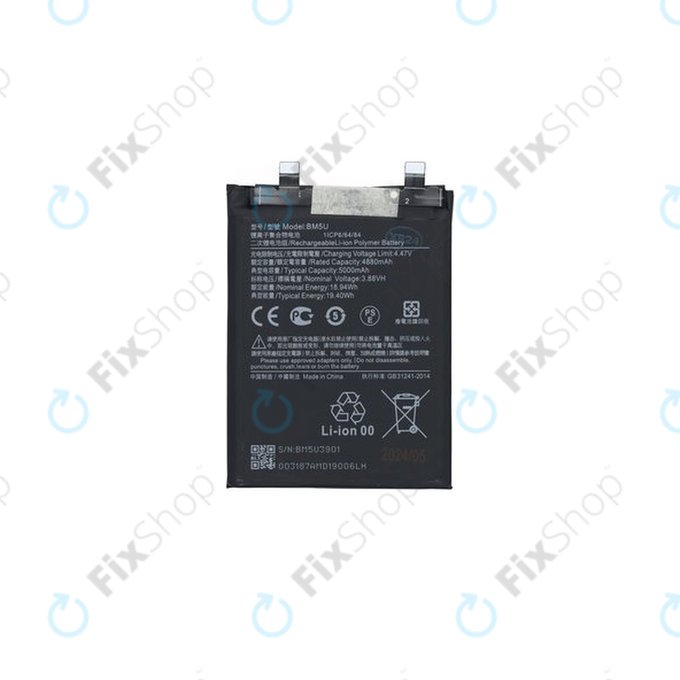 Xiaomi Redmi Note 13 Pro+ 23090RA98C - Battery BM5U 5000mAh - 1330103000037B Genuine Service Pack