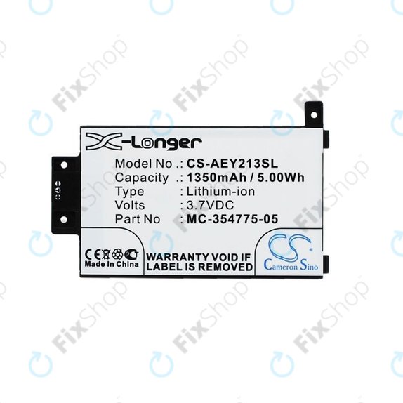 Amazon Kindle Paperwhite 2013, 6th Gen, 6 2015, Touch 2013 - Battery MC-354775-05 1350mAh HQ