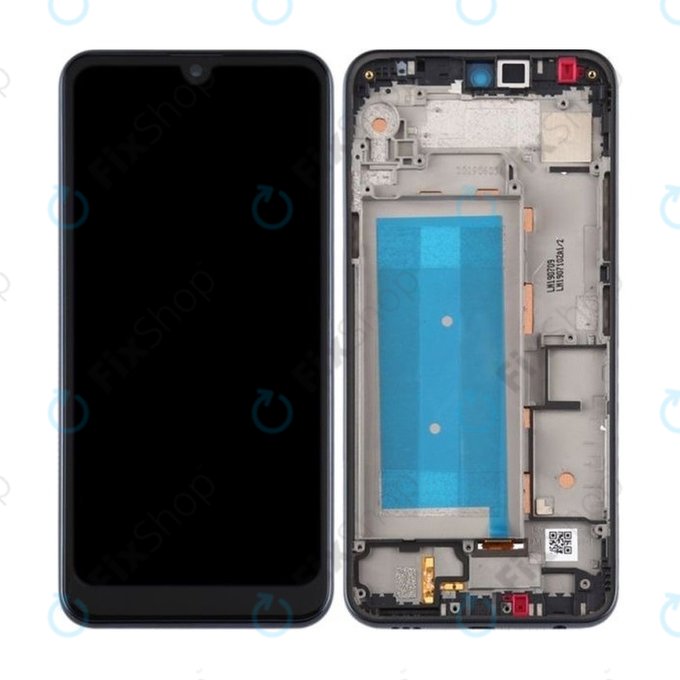 LG Q60 X525 - LCD Display + Touch Screen + Frame (Blue) Single Sim TFT