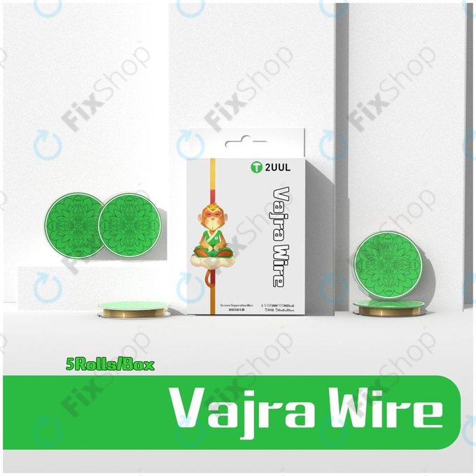 2UUL - Vajra Wire - Ultra-thin LCD Separation Wire (0.035mm x 100m) - 5pcs