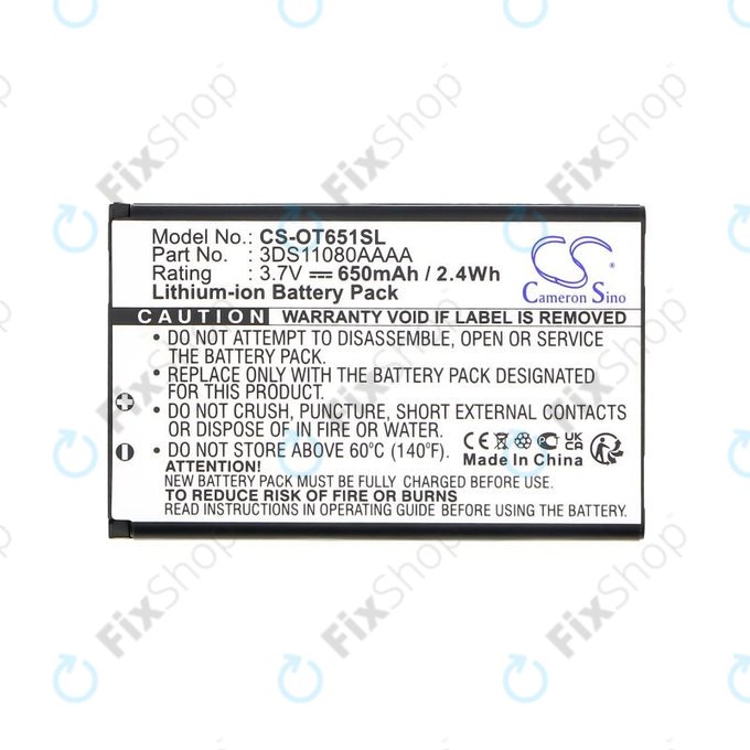 Battery for Alcatel Lollipops, 650mAh, Li-Ion, 3.7V, 3DS11080AAAA, HQ