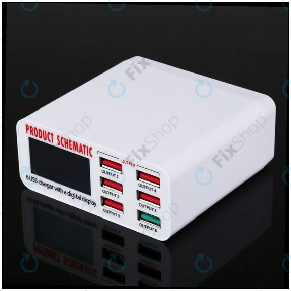Product Schematic 896 - USB Charging Station with USB 3.0