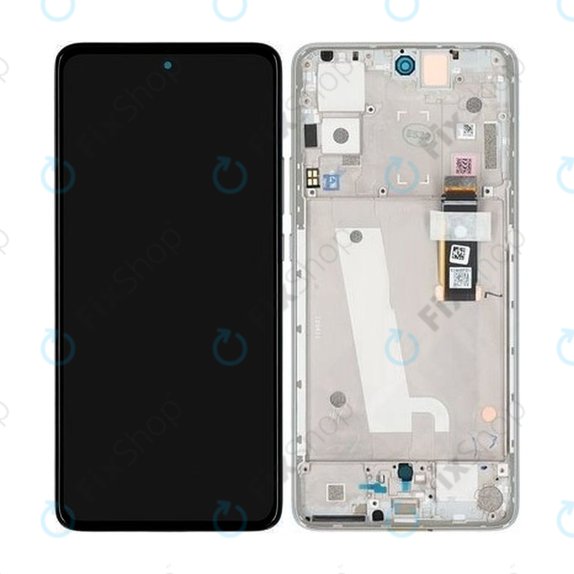 Motorola Edge 30 XT2203 - LCD Display + Touch Screen + Frame (Supermoon Silver) - 5D68C20586 Genuine Service Pack
