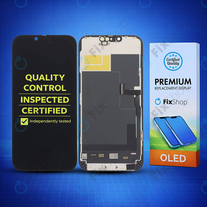 Display Soft OLED for iPhone 13 Pro Max, Touch Screen with Frame, DIAGNOSTIC