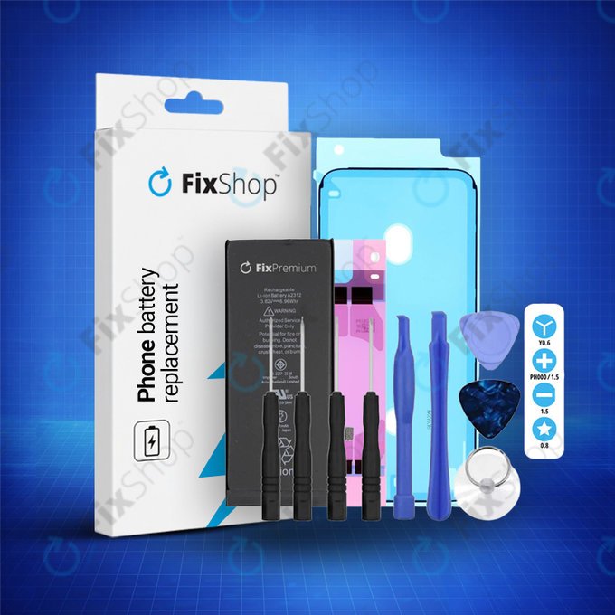 Battery for iPhone 8, 1821mAh, Adhesive, Toolkit, FixPremium