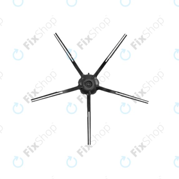 Replacement set for Xiaomi Roborock S7, S7 MaxV Ultra (1x Main brush, 2x Filter, 2x Side brush - Black, 2x Mop cloth)