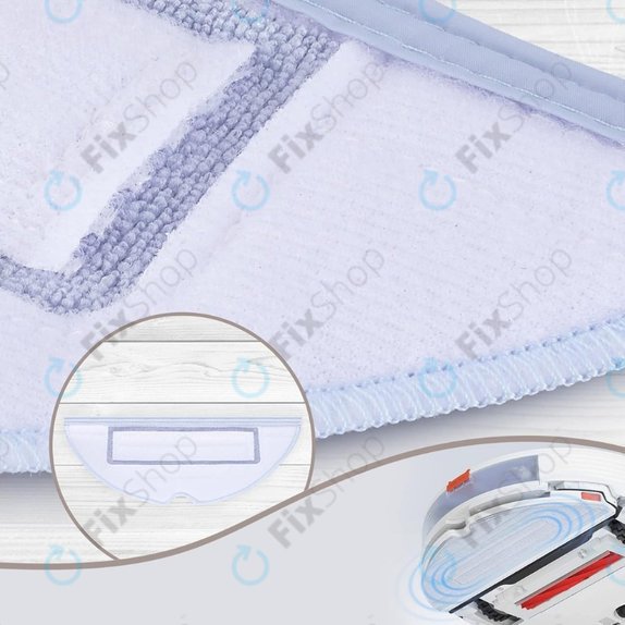 Mop Cloth, 2pcs, Microfiber for Xiaomi Roborock S7, S7+, S7 MaxV, S7 MaxV Ultra, S7 Pro Ultra, S8, S8+, T7S Plus