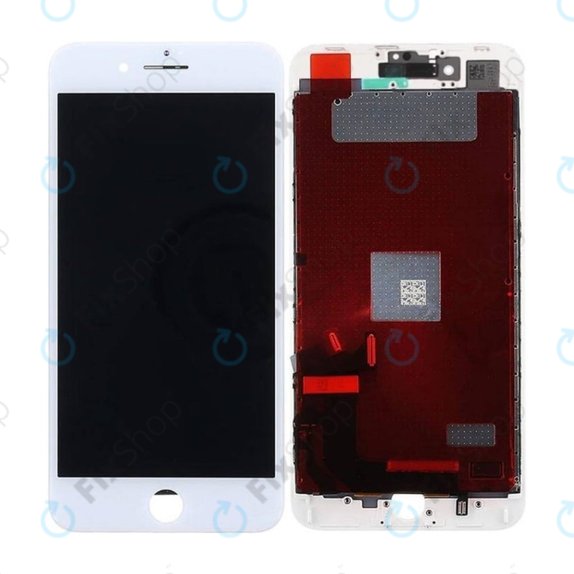 Display In-Cell for iPhone 8 Plus, White, Touch Screen with Frame, FixPremium