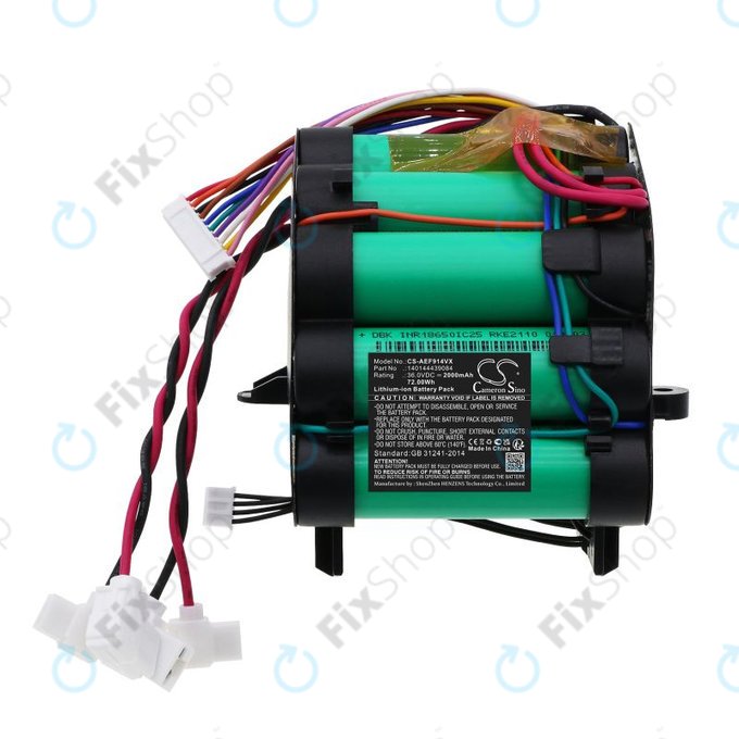 Battery for AEG FX9, Pure F9, Electrolux FlexLift PF9, 2000mAh, Li-Ion, 36V, 140144439084, HQ