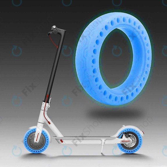 Xiaomi Mi Electric Scooter 1S, 2 M365, Essential, Pro, Pro 2 - Durable Full Tubeless Tire (Blue Fluorescent)