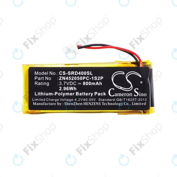 Battery for Cardo Scala Rider G4, 800mAh, Li-Pol, 3.7V, ZN452050PC-1S2P, HQ