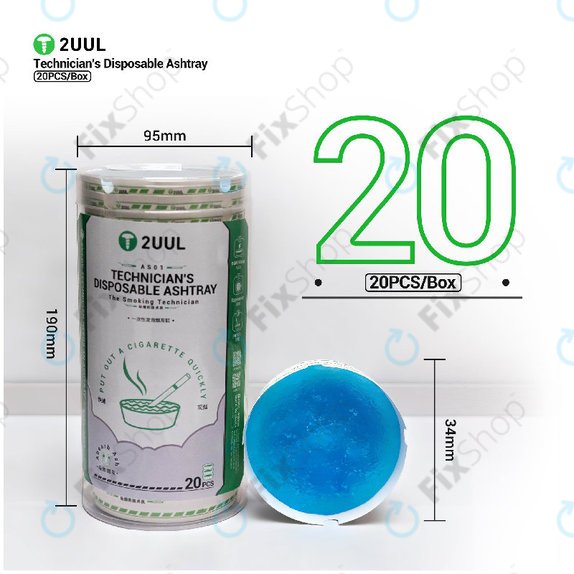 Technician Disposable Ashtray, 2UUL AS01, 20pcs/Box