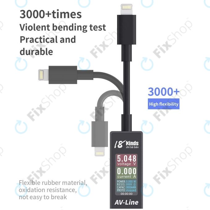 AV-Line - Smart Detection Charging Cable (Lightning - USB-C)