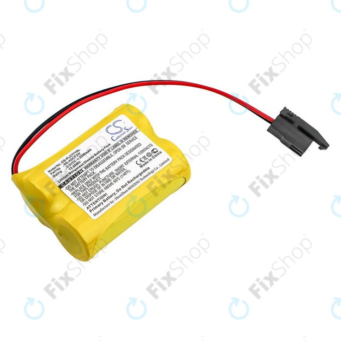 Battery for GE A06b-6093-K001, 2200mAh, Li-MnO2, 6V, BR-AGCF2W, HQ