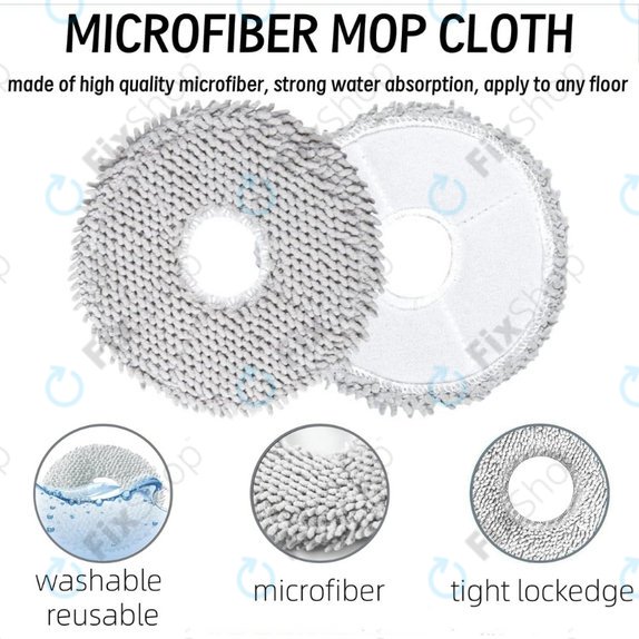Mop Cloth, 2pcs for Xiaomi Robot Vacuum X20 Max, X20 Pro