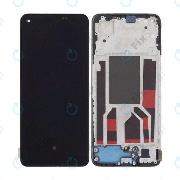 Oppo Reno 8 CPH2359 - LCD Display + Touch Screen + Frame (Shimmer Black) OLED