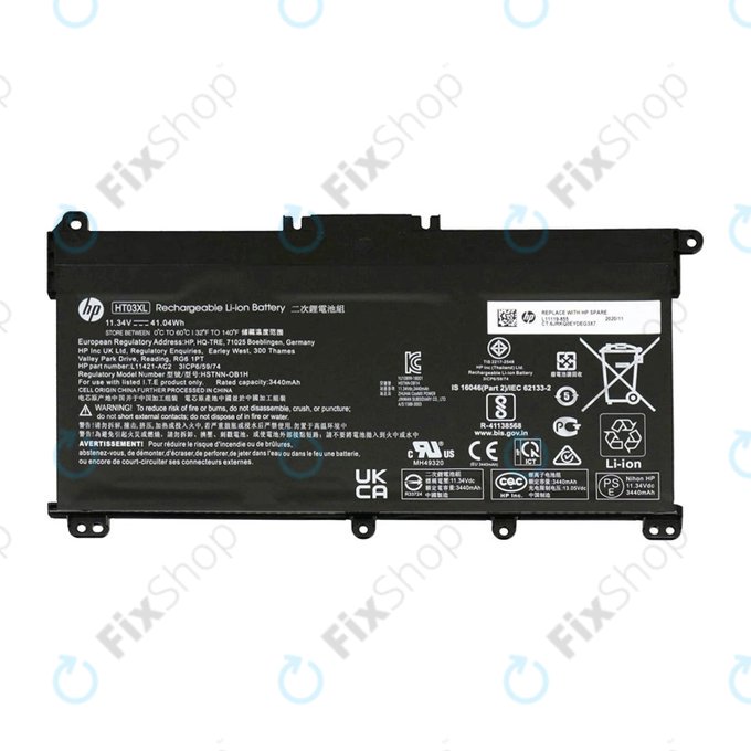 HP 15-da0032nc - Battery Li-Ion 11.4V 3440mAh - 77052359 Genuine Service Pack