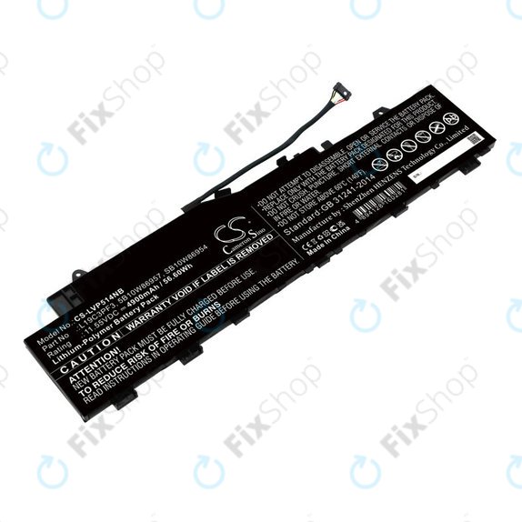 Battery for Lenovo Ideapad 5 14, Xiaoxin Air 14 2020, 4900mAh, Li-Pol, 11.55V, 5B10W86957, HQ