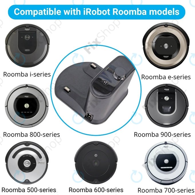 Charging dock for iRobot Roomba 500, 600, 700, 800, 900-series