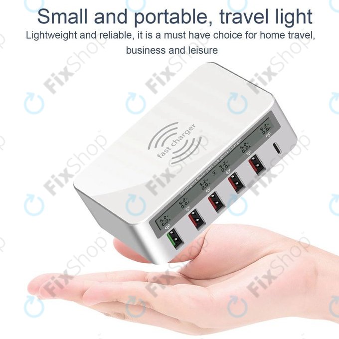 WLX-818F USB Service Charging Station with USB 3.0 and USB-C