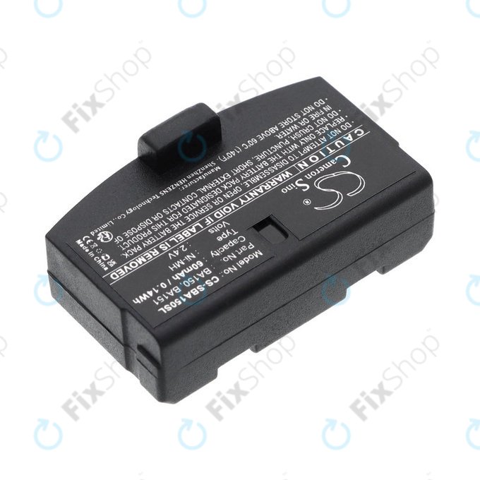 Battery for Sennheiser, 60mAh, Ni-MH, 2.4V, BA150, HQ