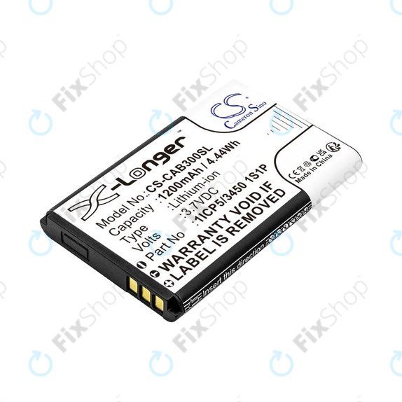 Battery for Cat B30, 1200mAh, Li-Ion, 3.7V, 1ICP5/3450 1S1P, HQ