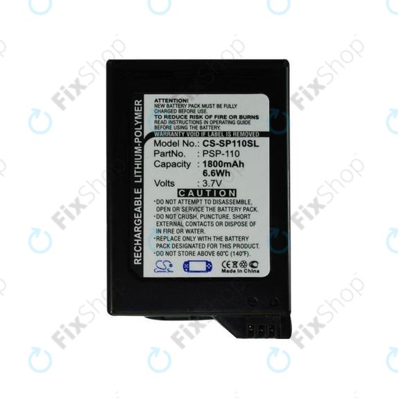 Sony Playstation Portable 1000 - Battery PSP-110 1800mAh HQ