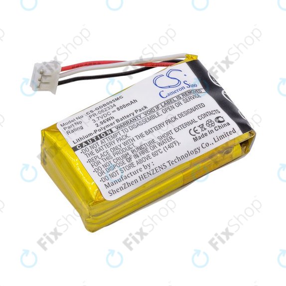 Battery for GoPro Hero +, 800mAh, Li-Polymer, 3.7V, PR-062334, HQ