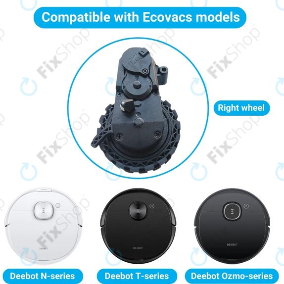 Ecovacs Deebot N-series, T-series, Ozmo-series - Wheel with Motor (Right)