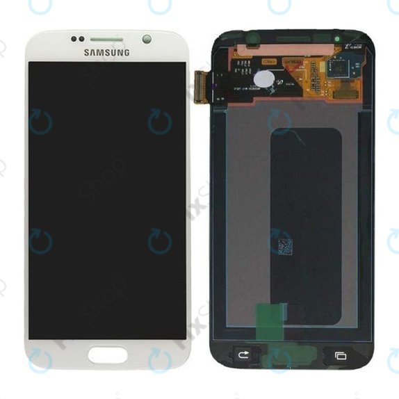 Samsung Galaxy S6 G920F - LCD Display + Touch Screen (White Pearl) - GH97-17260B Genuine Service Pack