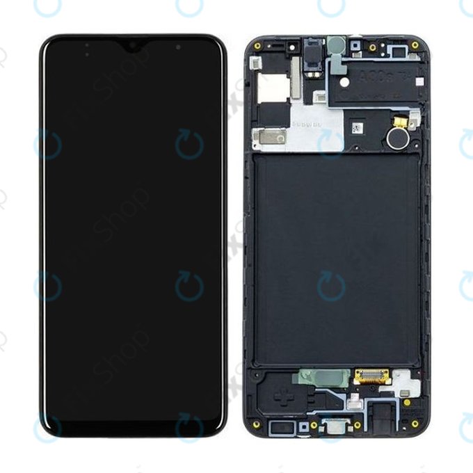 Samsung Galaxy A30s A307F - LCD Display + Touch Screen + Frame (Prism Crush Black) - GH82-21189A, GH82-21190A, GH82-21191A, GH82-21329A, GH82-21385A Genuine Service Pack