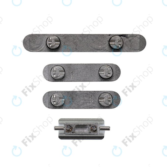 Apple iPhone XS Max - Side Buttons Set - Power + Volume + Mute (Space Gray)
