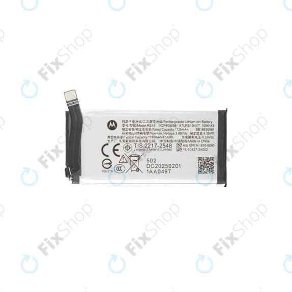 Motorola Razr 60 Ultra - Battery RS13 1180mAh - SB18E50881 Genuine Service Pack