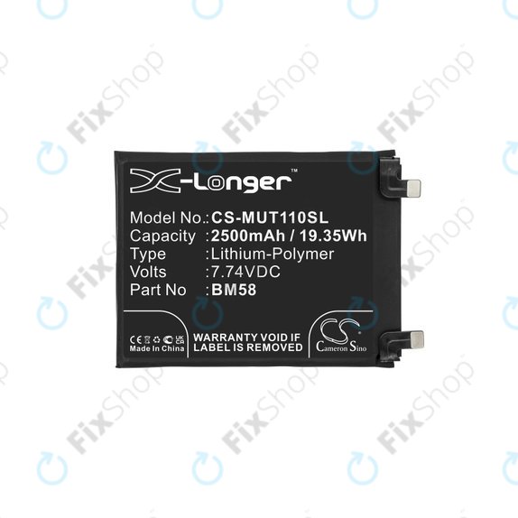 Xiaomi 11T Pro - Battery BM58 2500mAh HQ