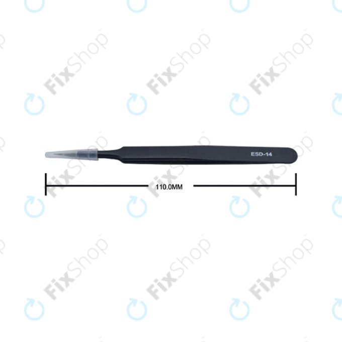 Vetus ESD-14 - Antistatic Metal Tweezer with Straight-Pointed Tip (110mm)