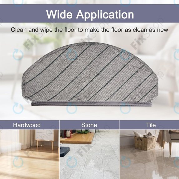 Mop Cloth, 2pcs for Ecovacs Deebot N20, N20 Plus, N20 Pro Plus