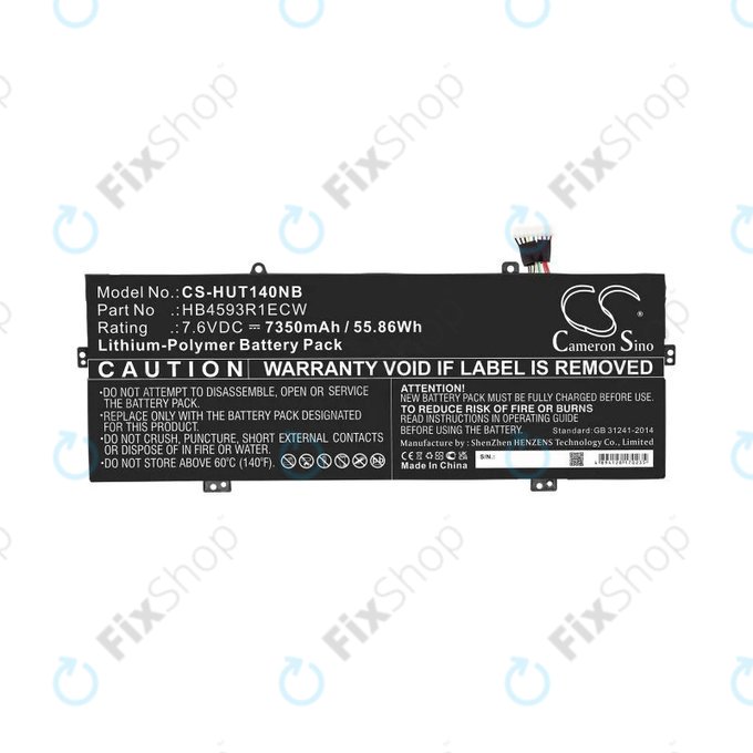 Huawei MateBook X Pro - Battery HB4593R1ECW 7350mAh HQ