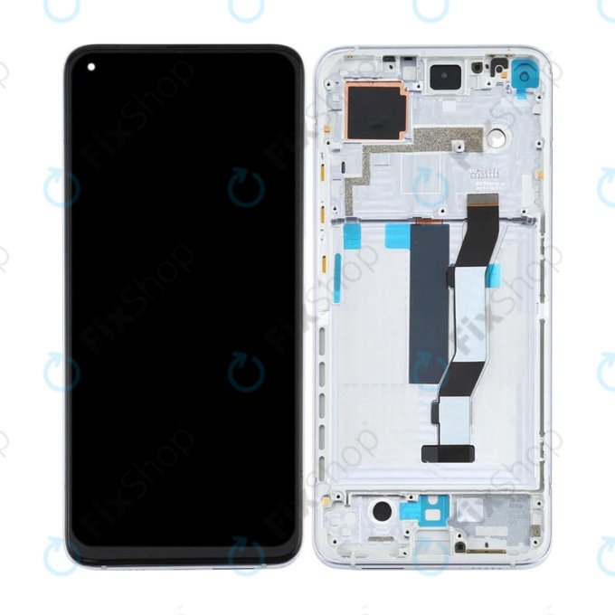 Xiaomi Mi 10T 5G M2007J3SY, Mi 10T Pro 5G M2007J3SG - LCD Display + Touch Screen + Frame (Luna Silver) TFT