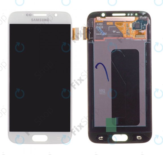 Samsung Galaxy S6 G920F - LCD Display + Touch Screen (White Pearl) - GH97-17260B Genuine Service Pack