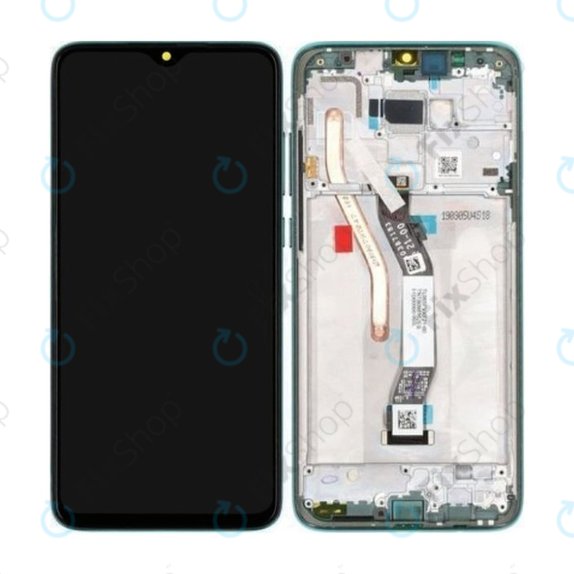 Xiaomi Redmi Note 8 Pro - LCD Display + Touch Screen + Frame (Forest Green) - 56000400G700, 56000C00G700 Genuine Service Pack