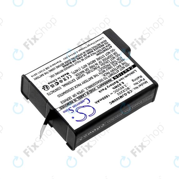 Battery for DJI Osmo Action 3, Action 4, 1800mAh, Li-Ion, 3.85V, BCX202, HQ
