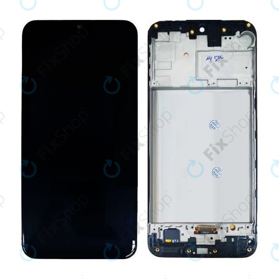 Samsung Galaxy M21 M215F - LCD Display + Touch Screen + Frame (Black) OLED