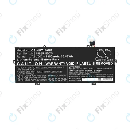 Huawei MateBook X Pro - Battery HB4593R1ECW 7350mAh HQ