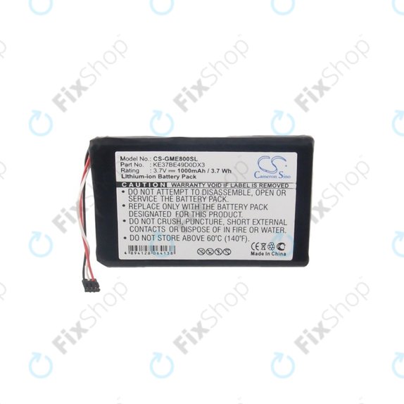 Garmin Edge 800, 810 - Battery KE37BE49D0DX3 1000mAh HQ
