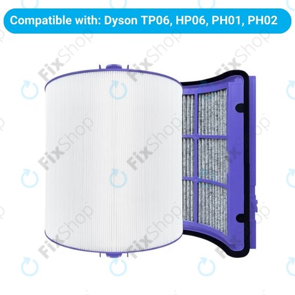 Dyson Purifier-series, Purifier humidifier-series, Hot and Cool Series 360° - HEPA filter (Activated carbon)
