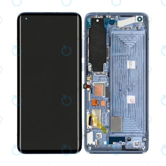 Xiaomi Mi 10 - LCD Display + Touch Screen + Frame (Twilight Grey) - 56000500J200 Genuine Service Pack